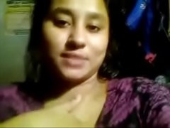 desi bengali college girl dirty talk and self made boobs expose for lover